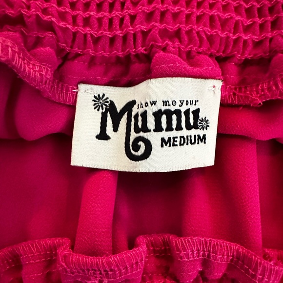 Red, orange, pink summer tie-strap dress - Picture 2 of 4